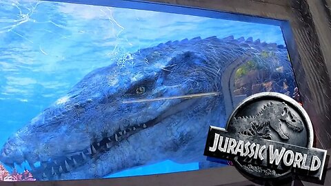 Jurassic World The Ride - Full Front Seat POV - Universal Studios Hollywood Theme Park - 2019