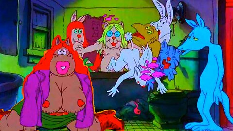 Fritz the Cat 1972 Full Movie (Erotic Cartoon Adult Animated Black Comedy Cat Gets Pussy Felin)NC-17