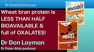 DON LAYMAN 5 | Wheat bran protein is LESS THAN HALF BIOAVAILABLE & full of OXALATES!