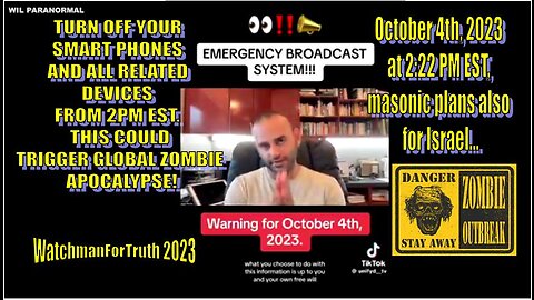 WARNING: E.A.S. EMERGENCY ALERT SYSTEM TO BE IMPLEMENTED OCTOBER 4TH, 2023 AT 2:22 PM EST