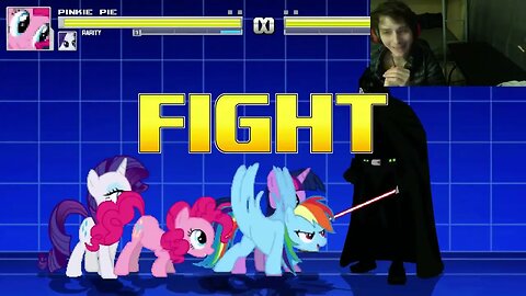 My Little Pony Characters (Twilight Sparkle, Rainbow Dash, And Rarity) VS Darth Vader In A Battle