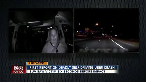 Self-driving Uber SUV saw pedestrian, but did not brake, feds say