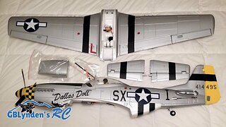 E-Flite P-51 Mustang / Force RC P-51 Mustang Unboxing, Build, Maiden Flight, and Review
