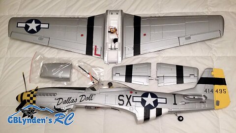 E-Flite P-51 Mustang / Force RC P-51 Mustang Unboxing, Build, Maiden Flight, and Review