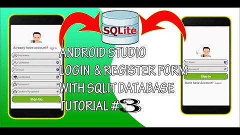 Login and Register Form Using SQLite Database in Android Studio [TAGALOG] Tutorial #3