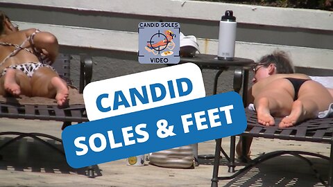 Candid Bikini Footage: Close-Up on Soles and Feet