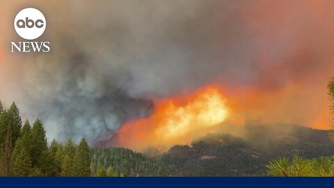 Massive wildfires burn through California