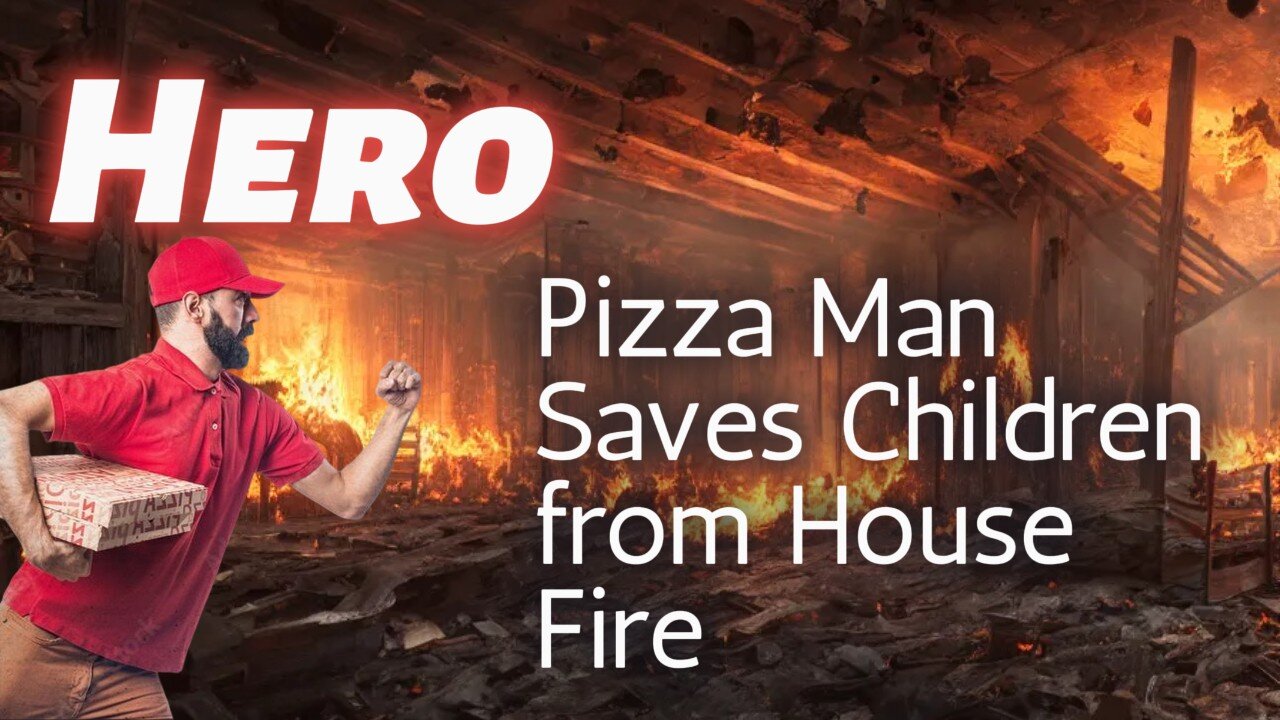 Pizzaman Saves family from house burning down