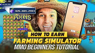 Pixels - How to earn money $$ playing pixels for beginners | Farming simulator