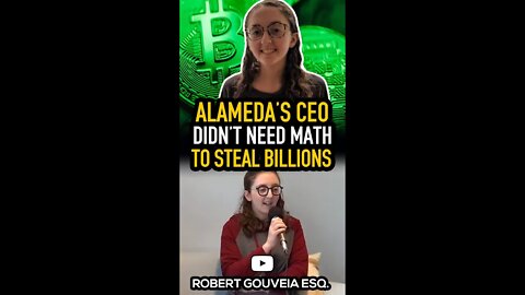 Alameda's CEO didn't need math to STEAL Billions #shorts