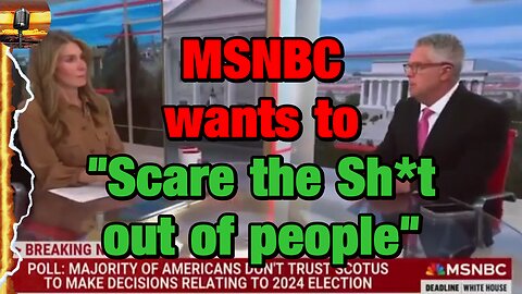 MSNBC and DEMOCRATS are TERRIFIED of a Trump 2024 win they want YOU to be scared too!