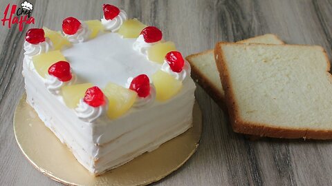 Eggless 10 minutes Cake recipe | Pineapple Cake recipe by Meo g