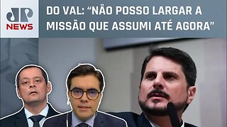 Marcos do Val recua após acusar Bolsonaro de coação; Serrão e Vilela comentam