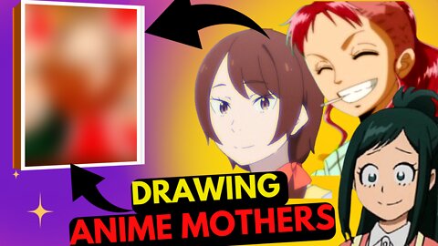 Drawing in Coloring Mãe dos Animes Mother Day naoko, bellemere and inko