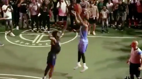 D'Angelo Russell RUSHED by Brooklyn Fans After Hitting Streetball Game-Winner