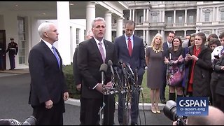 Frustrated House Minority Leader McCarthy Relays Facts Of WH Meeting With Democrats