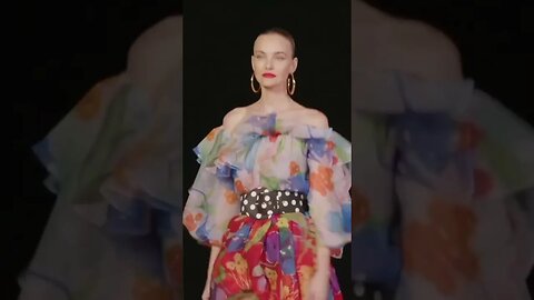 Caroline Trentini in Carolina Herrera resort 2024 FashionShow