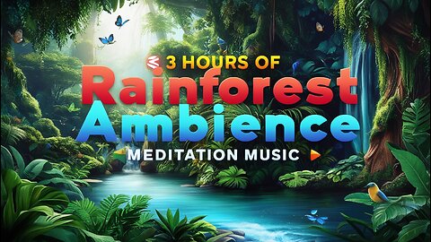 🌧️ 3 Hours of Rainforest Ambience for Sleep 🌿