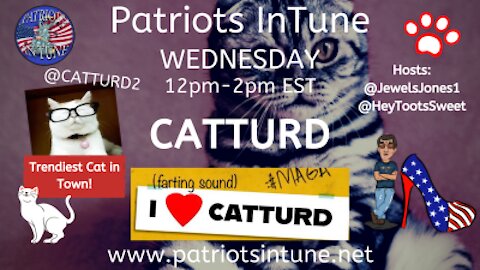PATRIOTS IN TUNE Show #291: CATTURD - #CatturdForPresident - ilovecatturd.com 1/20/2020