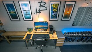THE ULTIMATE PRODUCTIVITY BASEMENT 2021... My work from Home office setup + Gym + YouTube studio