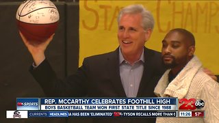 Kevin McCarthy honors state champs