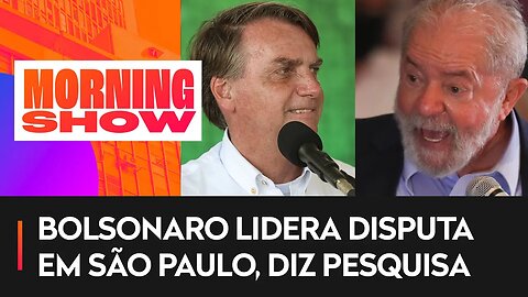 Paraná Pesquisas: Em SP, Bolsonaro aparece com 40%; Lula 36%