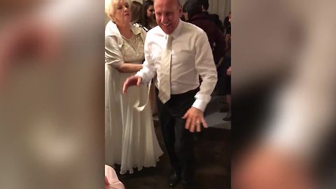 Grandma Stops Embarrassing Grandpa Dance