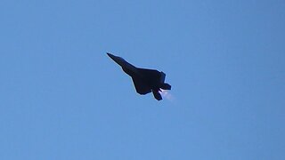 Lockheed Martin F-22 Raptor Stealth Fighter Jet Demo At Abbotsford Airshow's Twilight Show!
