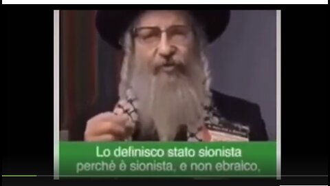 GLI EBREI ORTODOSSI SONO PER LA PACE E PER IL RISPETTO DELLA LEGGE DI MOSè DELLA TORAH CHE NON RISPETTANO,IL RABBINO WEISS SPIEGA IL SUO PUNTO DI VISTA SULLA GUERRA TRA LO STATO SIONISTA D'ISRAELE E LA PALESTINA E IL MONDO MUSULMANO