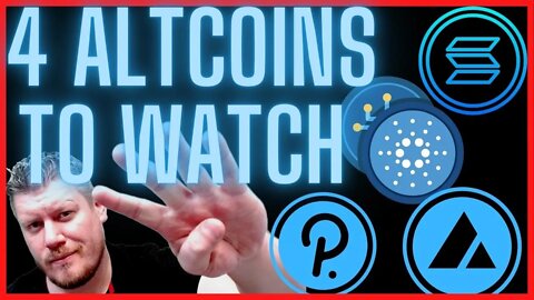 4 Altcoins To Watch Cardano, Solana, Polkadot, Avalanche