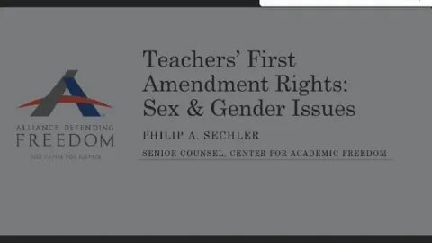Alliance Defending Freedom: Legal Recourse for Teachers