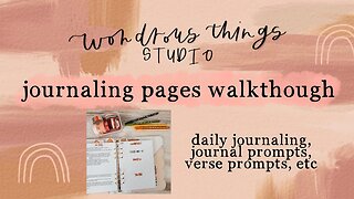 Studio // Journaling Pages Walkthrough