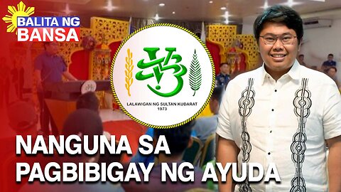 Si Sultan Kudarat Gov. Datu Pax Ali Mangudadatu ang nanguna sa pagbibigay ng ayuda