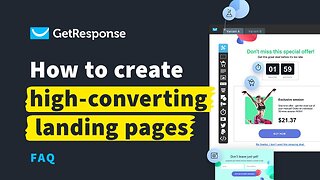 How to create a high-converting landing page | GetResponse Tutorial