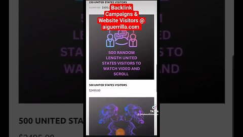 Backlink Campaigns & Visitors @ aiguerrilla.com
