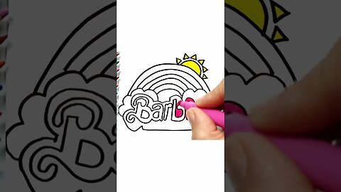 How to Draw and Paint the Barbie Logo