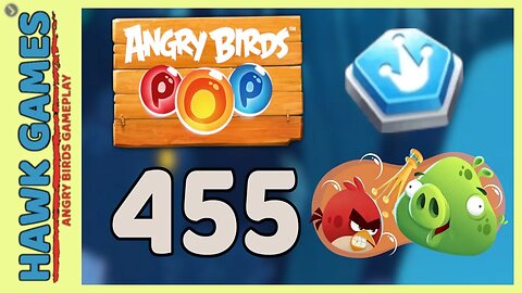 Angry Birds Stella POP Bubble Shooter Level 455 - Walkthrough, No Boosters
