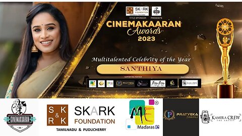 Multitalented Celebrity of the year 2023 | Sound Santhiya | Cinemaakaran Awards | SKARK | Malik |