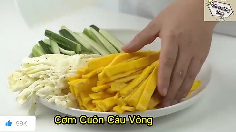 Cơm Cuộn Cầu Vồng - HÀ COOKING T