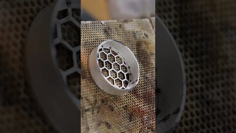 Hollow Silver Honey Comb Pendant