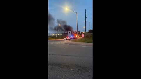 Vehicle Fire In Vaughan Ontario