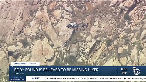 Body found believed to be missing hiker