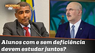 Romário parte para o ataque contra ministro da Educação: 'Toma vergonha na cara'