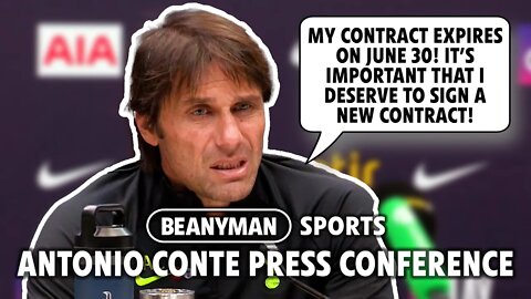 'My contract expires June 30! Important I DESERVE new contract!' | Tottenham v Leeds | Antonio Conte