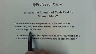 What is the Amount of Cash to be Paid to Shareholders?