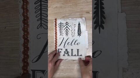 Creating a Fall Coffee Stained Paper /DIY Junk Journal
