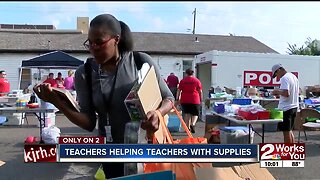 Teachers helping teachers with supplies in Tulsa
