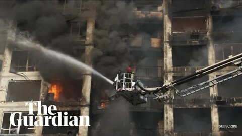 Ukraine: 15-storey residential building hit as attack on kyiv continue