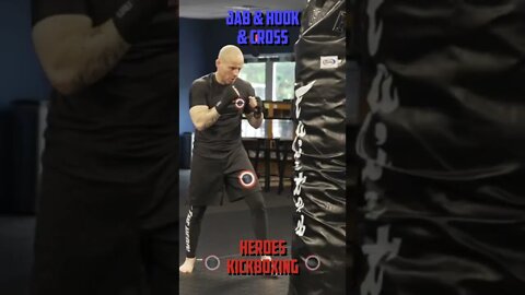 Heroes Training Center | Kickboxing & MMA "How To Double Up" Jab & Hook & Cross | #Shorts