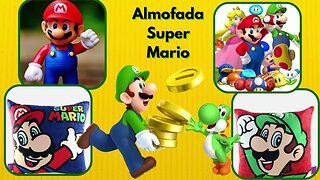 Almofada Aveludada Super Mario